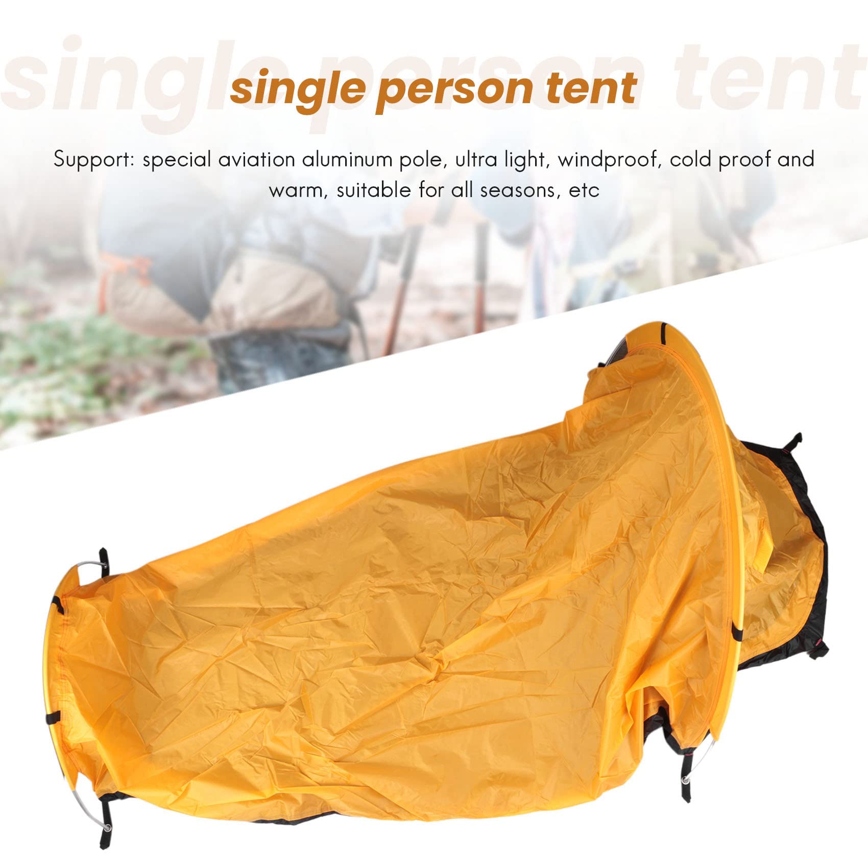 Ultralight Bivvy Tenda Singola Backpacking Bivy Tenda Impermeabile Bivvy Sacco per Viaggi