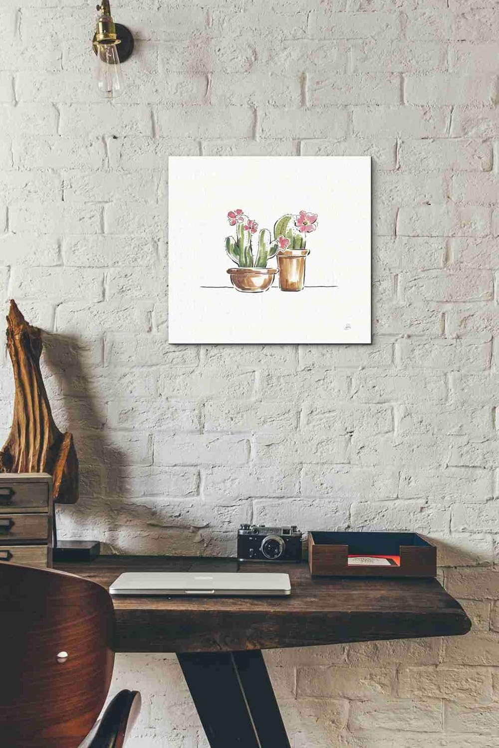 Epic Graffiti 'Desert Bloom VI' by Daphne Brissonet, Canvas Wall Art, 12"x12"