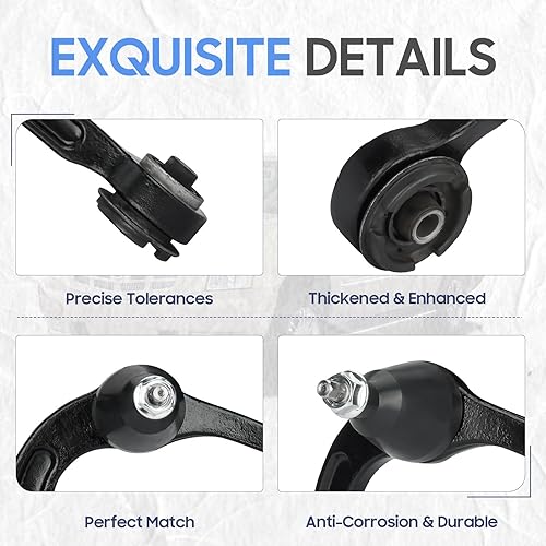 Miniatura 5 de Brazos de control superiores delanteros 4WD con barra estabilizadora de rótula, varillas de acoplamiento, kit de suspensión para Ford F-150