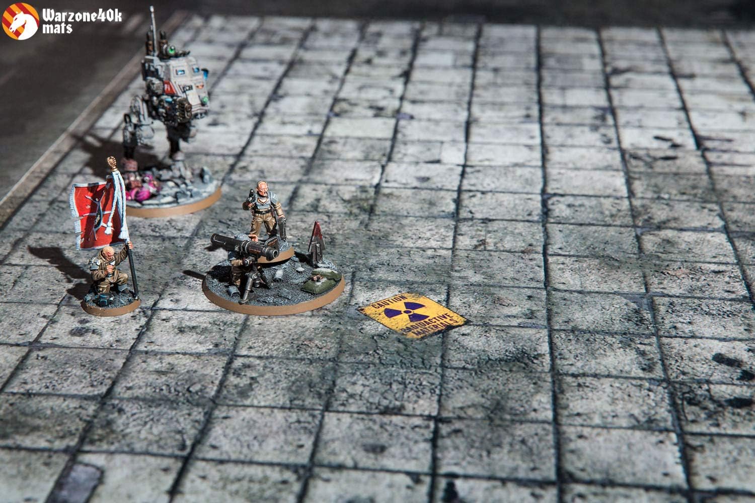Warzone Studio 60 x 44 inch Double-Sided Rubber Battle Mat: Homeland + Los Duas + Bag
