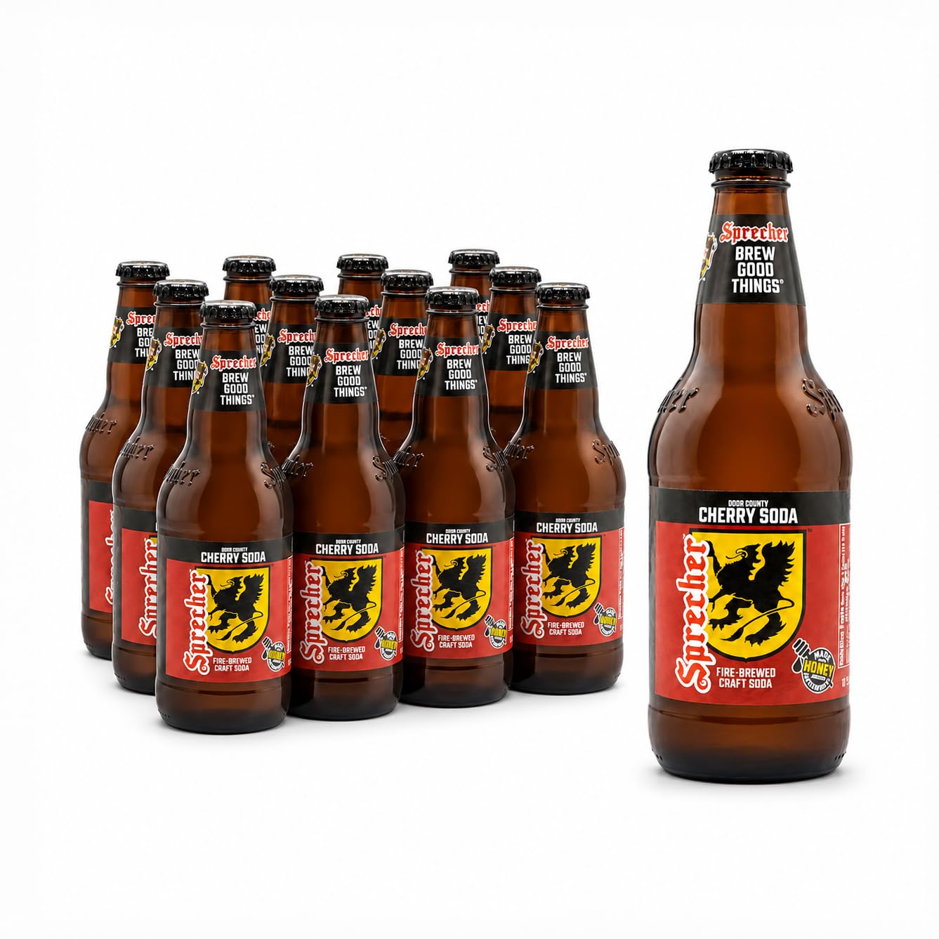Amazon.com: Sprecher Door County Cherry Soda in 16 fl oz Glass