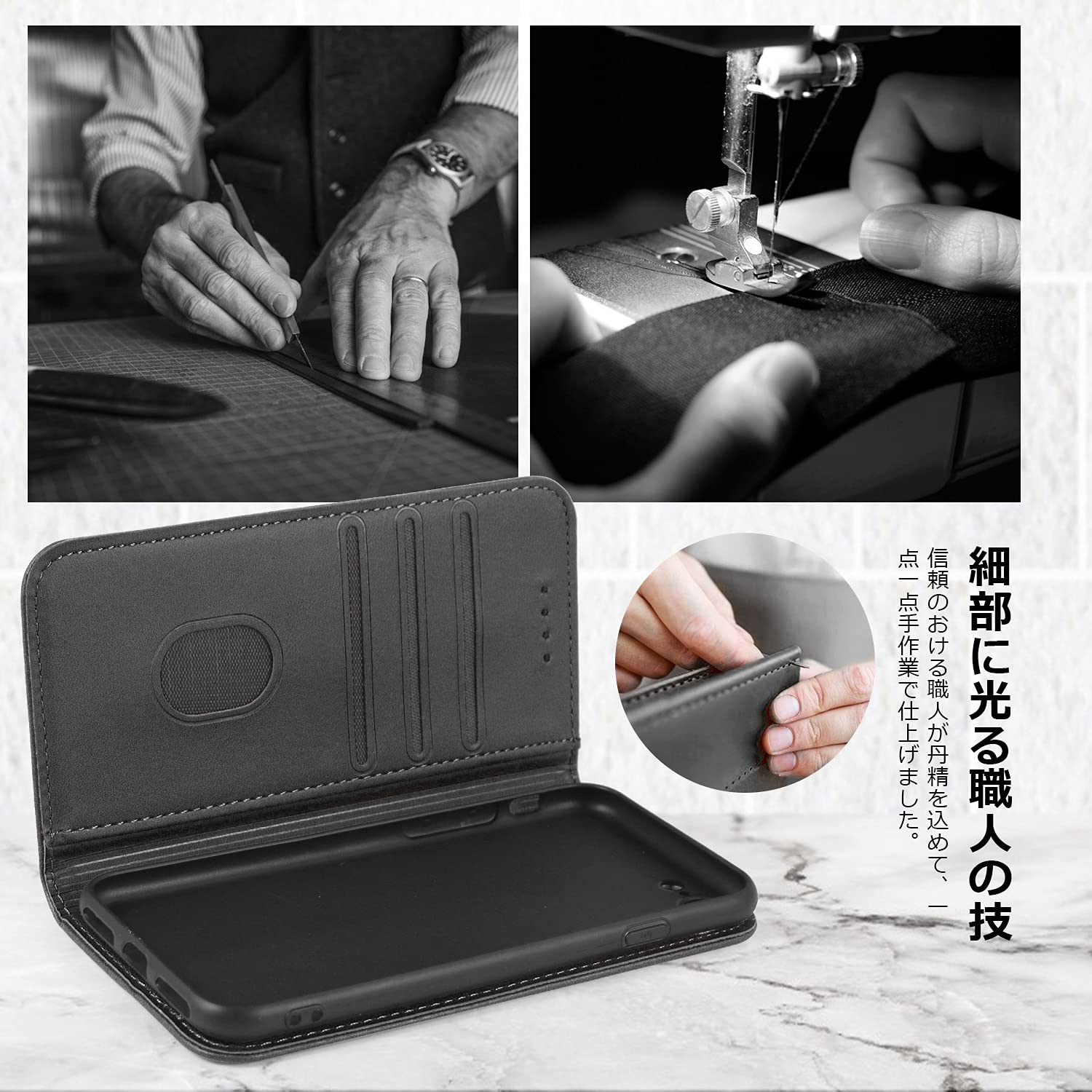 Amazon.co.jp: Ayakumo galaxy iphone pixel ケース 手帳型 高級PU