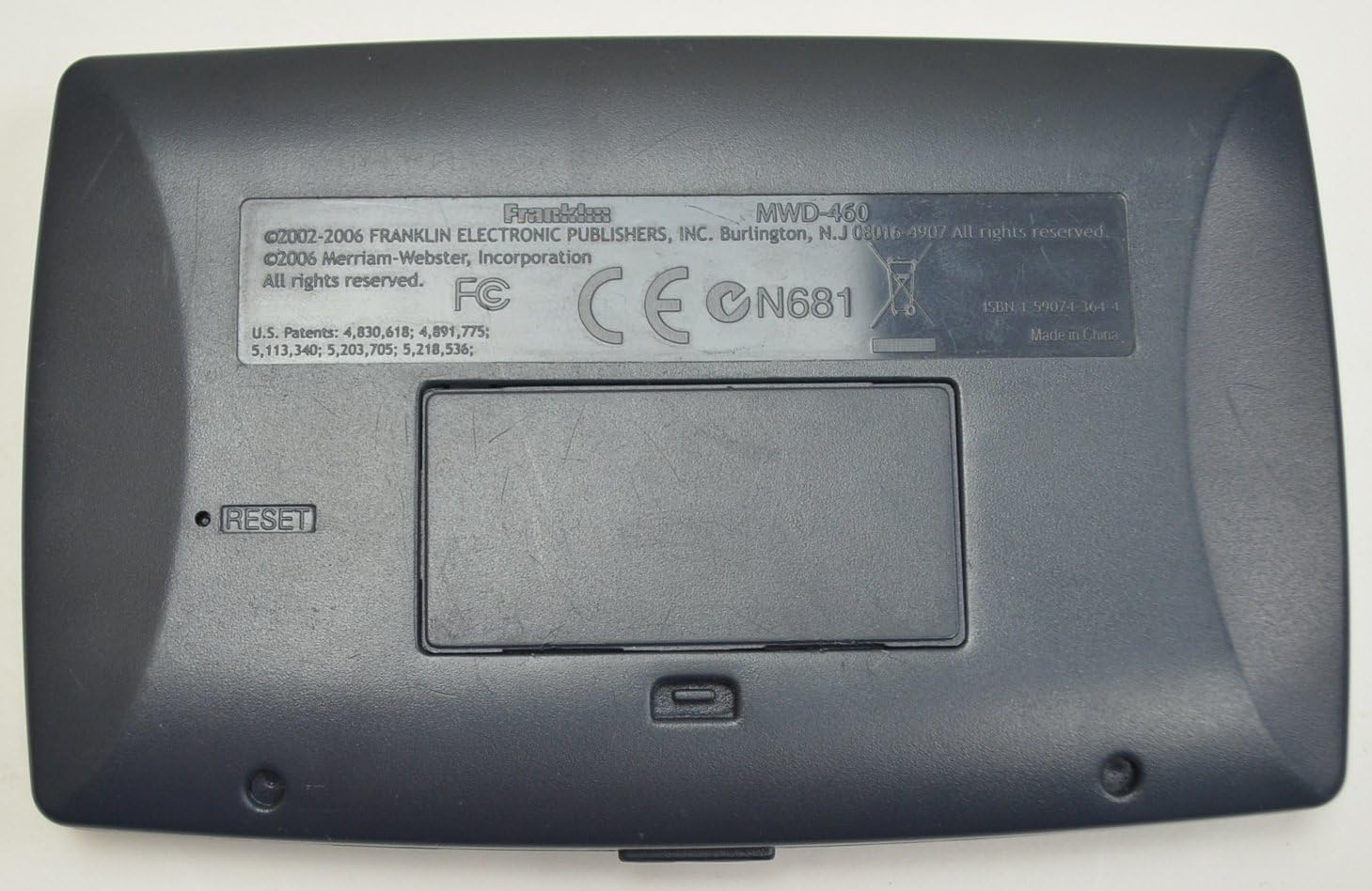 Franklin MWD-460A Merriam-Webster Dictionary and Thesaurus