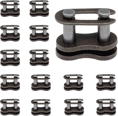 Amavoler 15 piezas de repuesto de cadena 25H Master Link de repuesto para motocicleta de 2 tiempos, 33 cc, 43 cc, 47 cc, 49 cc, gasolina, mini,
