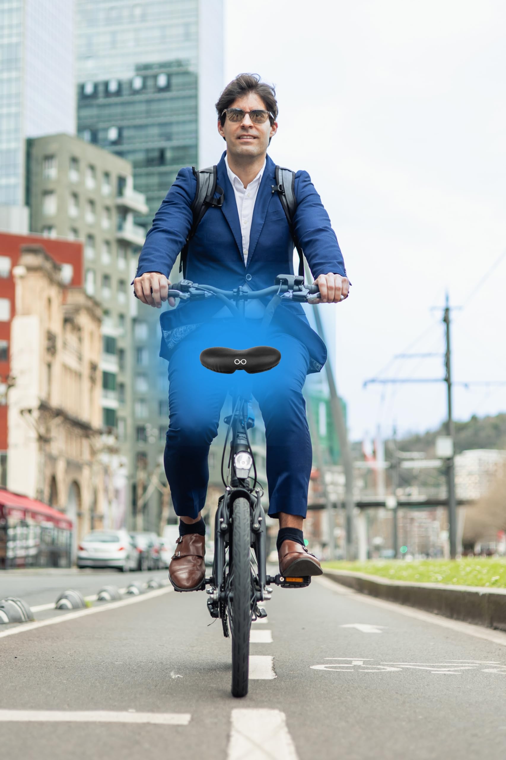 SellOttO Ciao - versione B1 standard – Sella comoda e antiprostata in gel, per uomo e donna, ideale per bici città ed elettriche