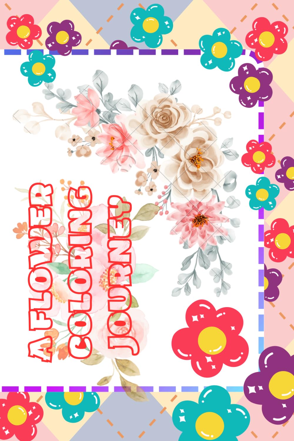 A Flower Coloring Journey: Serene Flowers