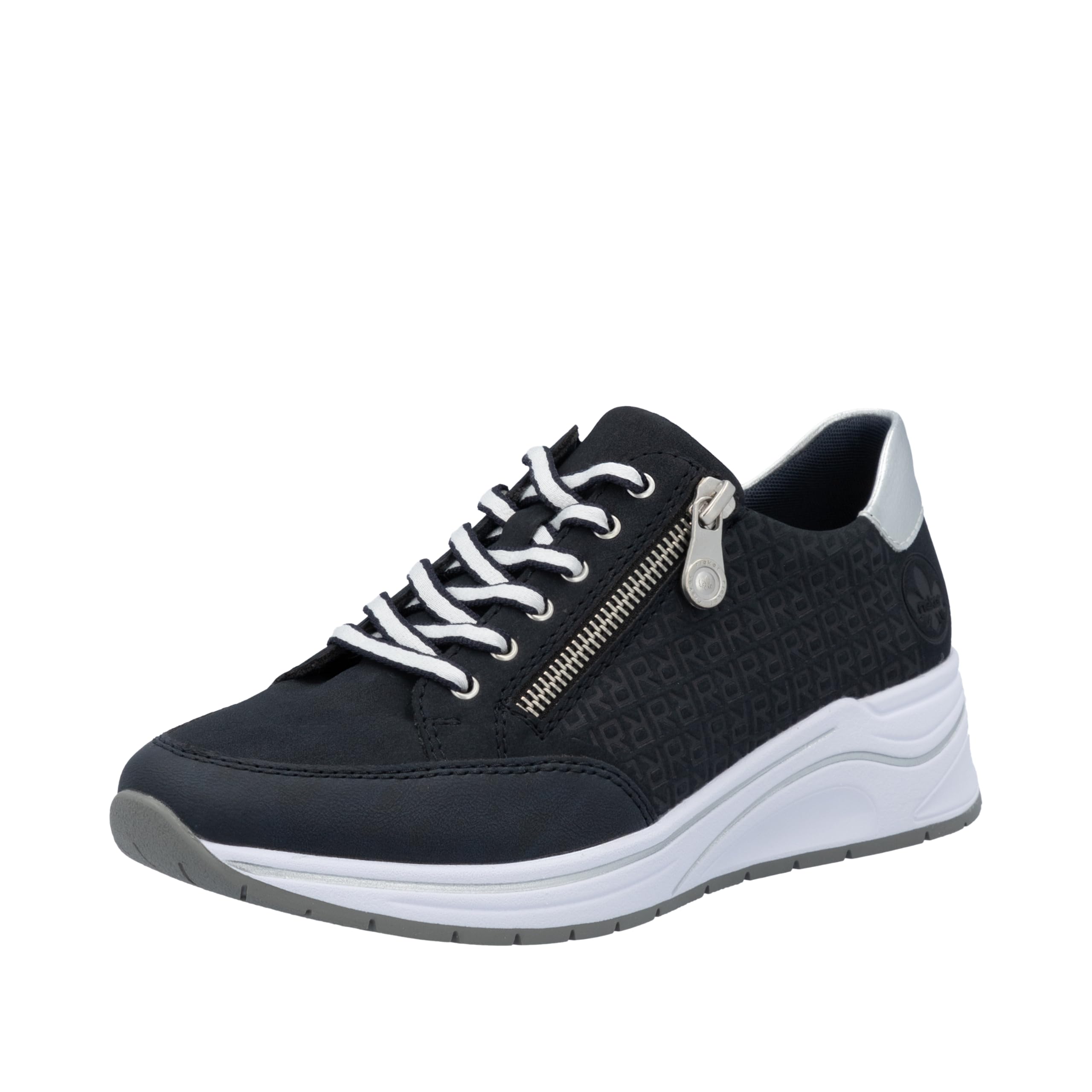 Rieker Women's N9516 Lace Up Shoes, Blue, 3.5 UK