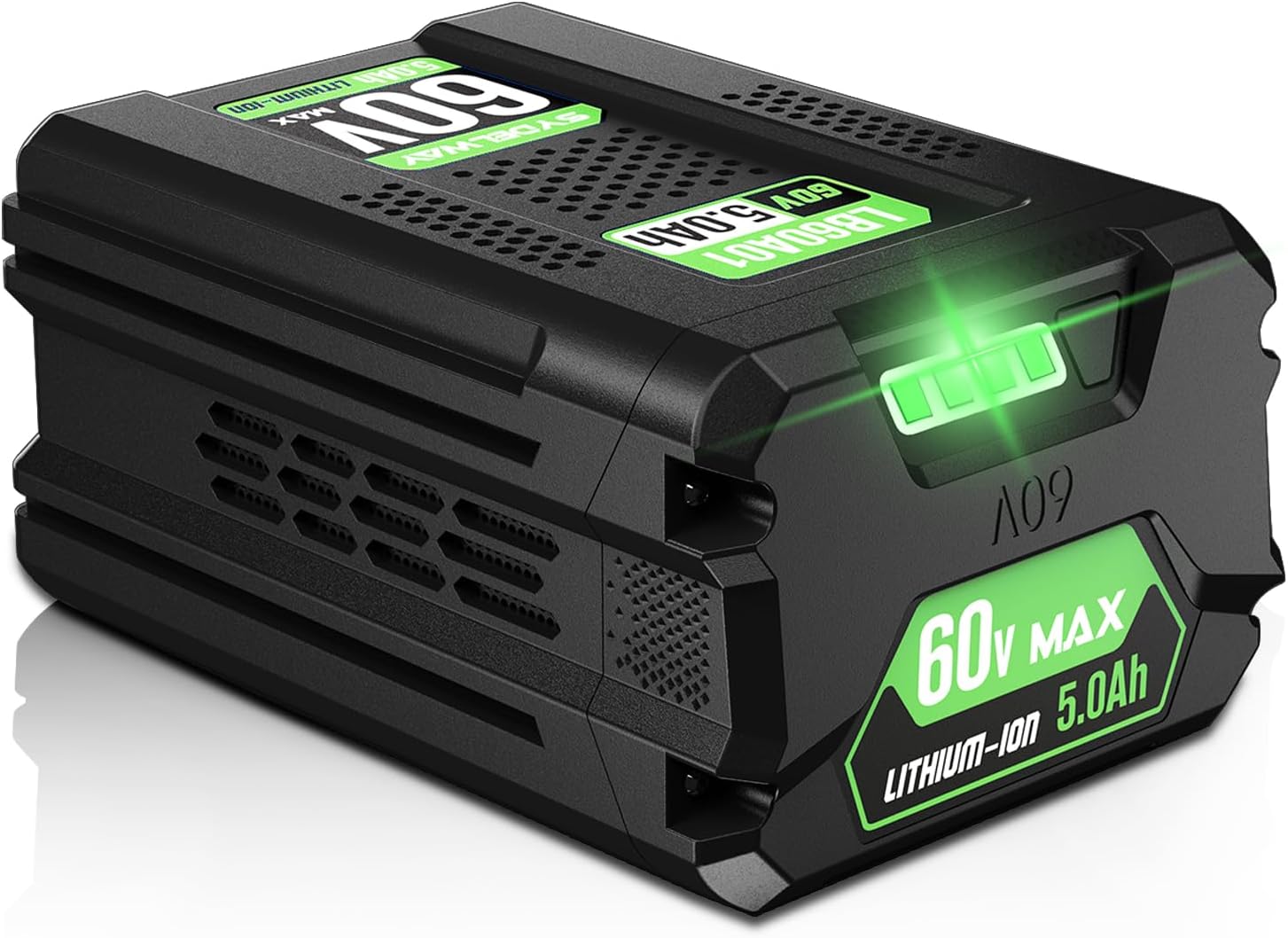 5.0AH Replacement for Greenworks 60V Battery, Fit for 75+ Green Works 60V Tools & Greenworks Battery LB60A03 LB60A02 LB60A00