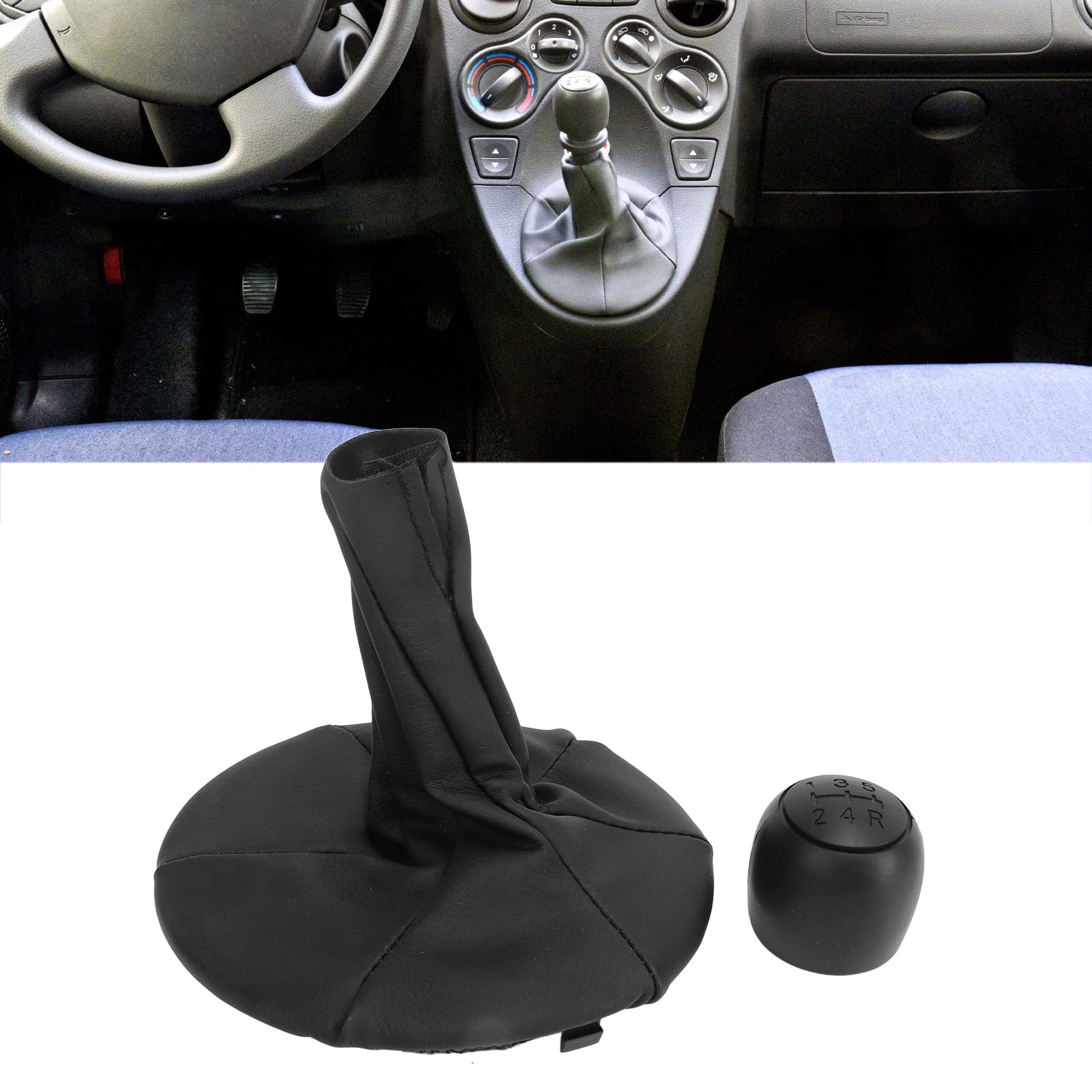 Pommeau Levier Vitesse 5 Vitesses Fiat Punto 188 1999-2012 - Rechange Avec Ressort