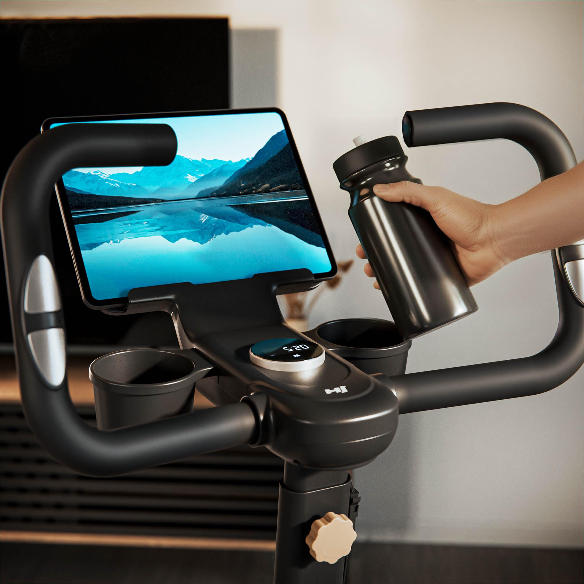 HOP Sport® Stair Stepper HS-100B Cardio Vertical Climber Maschine, Stepper für Ganzkörper-Workout, verstellbare Lenker, Stair Stepper, Treppensteiger, Klattermaschine bis 120 kg
