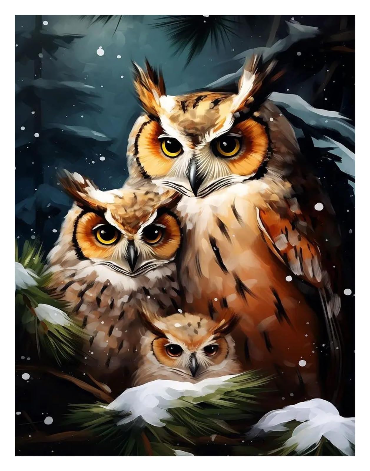 Lienzo de animales 40x60cm XENITE para decorar paredes vacías con un póster de búho moderno