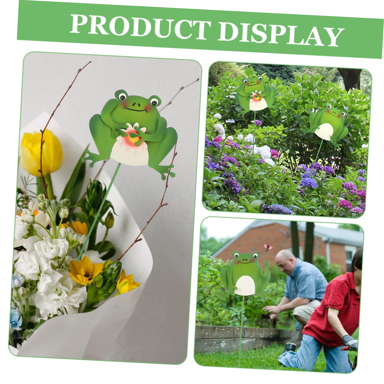 Yardwe 6stücke Teiliges Dekorative Gartenfrösche Gartenstecker Mit Lebendigem Design Gartendeko Für Außenbereich Und Terrassen