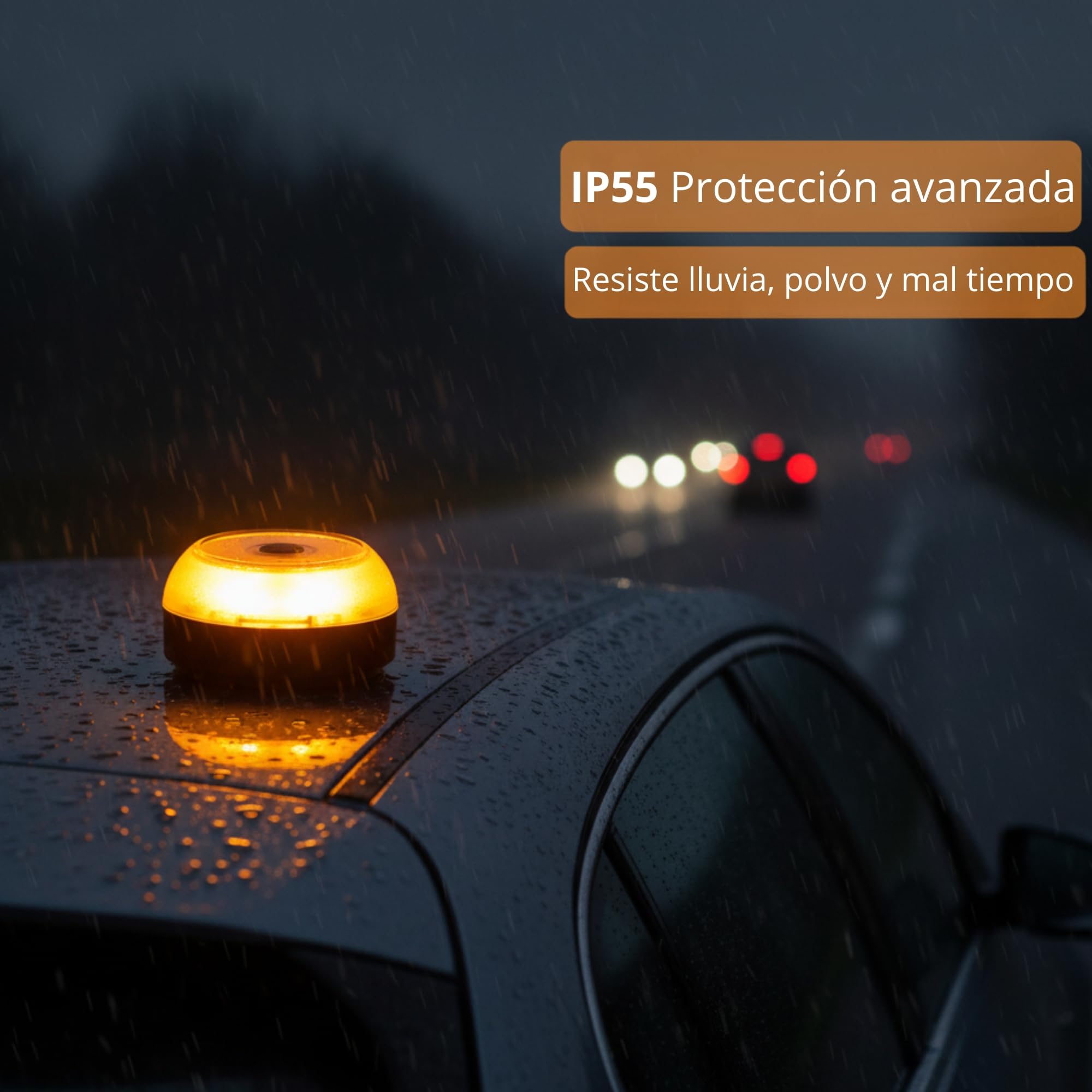 baliza v16 homologada dgt con geolocalizador – Certificada por la DGT - luz emergencia coche homologado dgt v16 con geolocalización - 12 Años de Conectividad - IP55 + Base Magnética + Pilas Incluidas | Pilas Incluidas, Conexión DGT 3.0, Geolocalización, S
