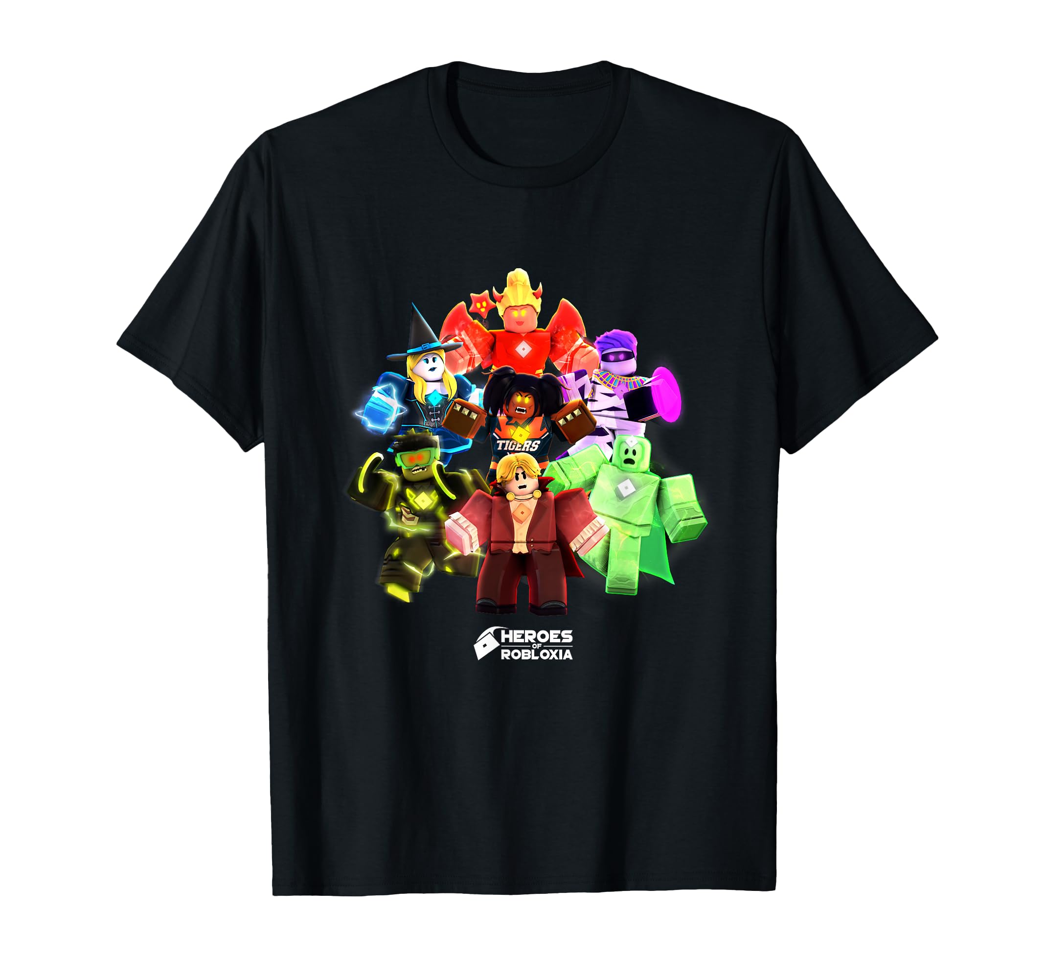 Halloween Heroes Black T-Shirt - Classic Fit, Crew Neck, Short Sleeve, Casual