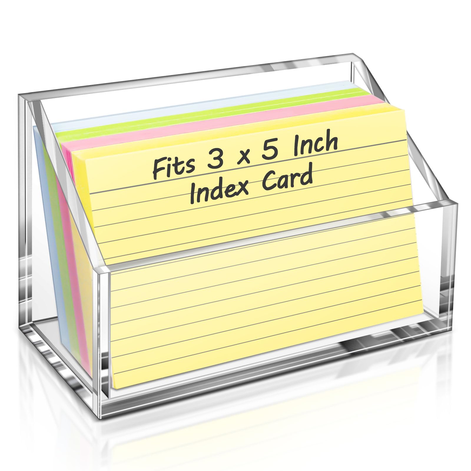 Photo 1 of Vowcarol 3x5 Acrylic Index Card Holder - Clear