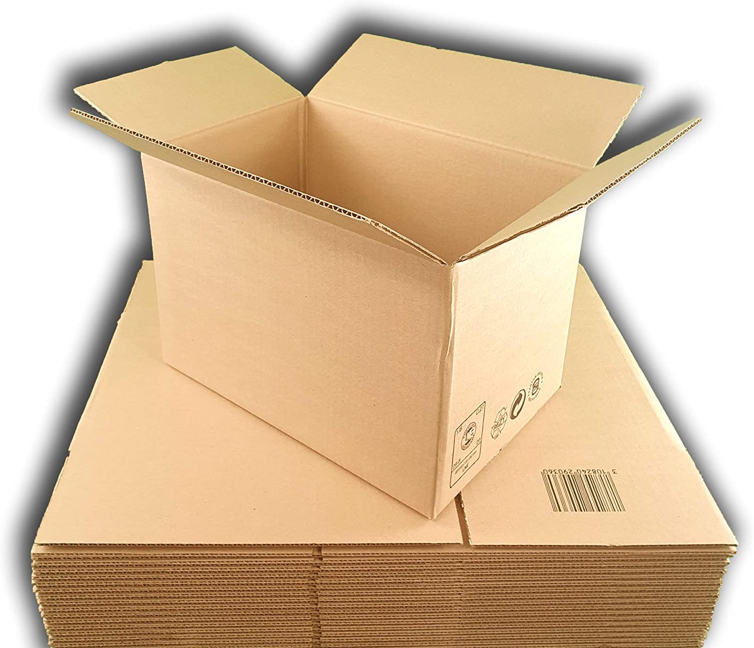Cartons Déménagement IDMENAGE 31x22x10 Cm - Lot De 25, Simple Cannelure, Réutilisables
