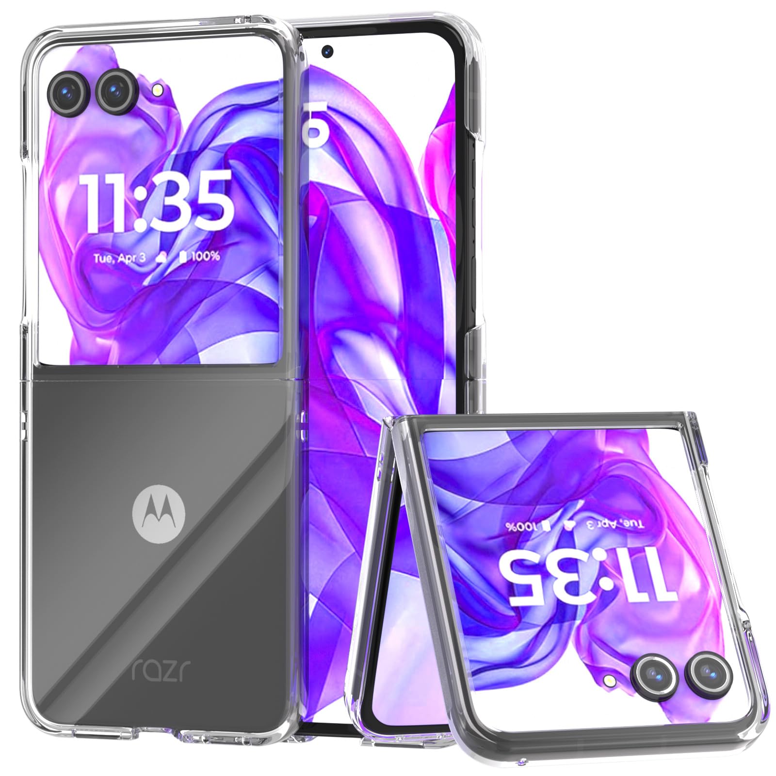 Custodia Caseswill&reg; Per Motorola Razr 50/60 Ultra Con Anello E Protezione Schermo &ndash; Rigida