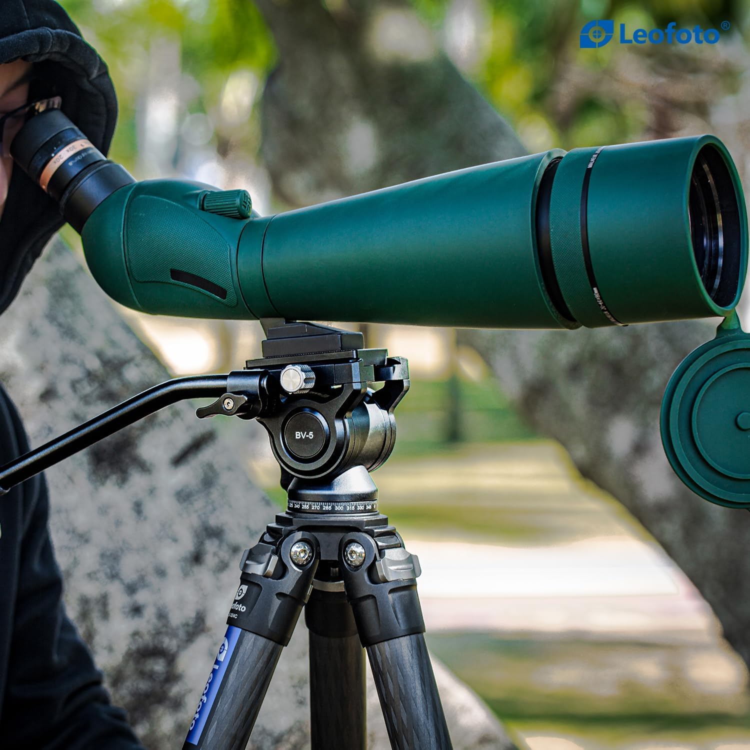 Leofoto - Fluid Video Head - Aircraft Aluminium - Low Weight - Load Capacity: 4 kg - Perfect for The Demanding Videographer - BV-5 - Image 6