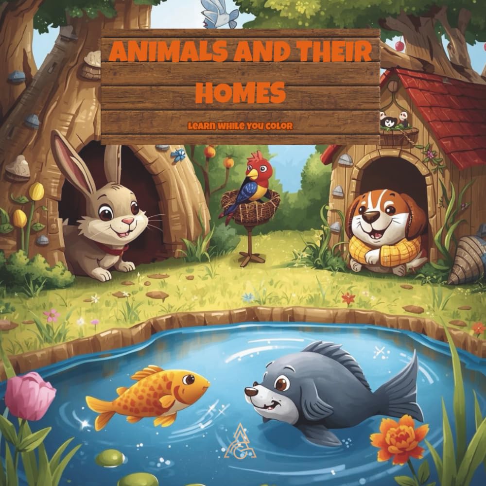 ANIMALS AND THEIR HOMES: Learn While You Color