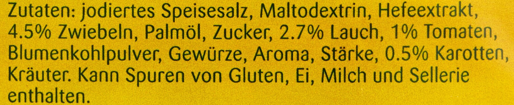 Knorr Gemüse Kraftbouillon 12.5 kg, 1er Pack (1 x 12.5 kg)