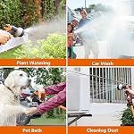 Garden Hose Nozzle Spray Nozzle,Heavy Duty Water Spray Nozzle,High Pressure Hand Anti-Leak Sprayer,8 Adjustable Watering Patterns,for Garden Watering,Pets Shower,Car Washing,Cleaning 2Pack