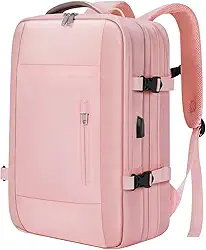 Romantic Crown Mochila de Viagem Expansivel Masculina Feminina, Mochila Para Notebook Executiva Impermeável Reforçada Cabo USB, Trabalho, Escola, Viagens