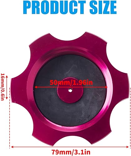 Miniatura 8 de JINGKE Tapa de tanque de combustible de aluminio CNC con válvula de ventilación para 50cc 70cc 90cc 110cc 125cc 140cc 150cc 160cc Pit Dirt Motor