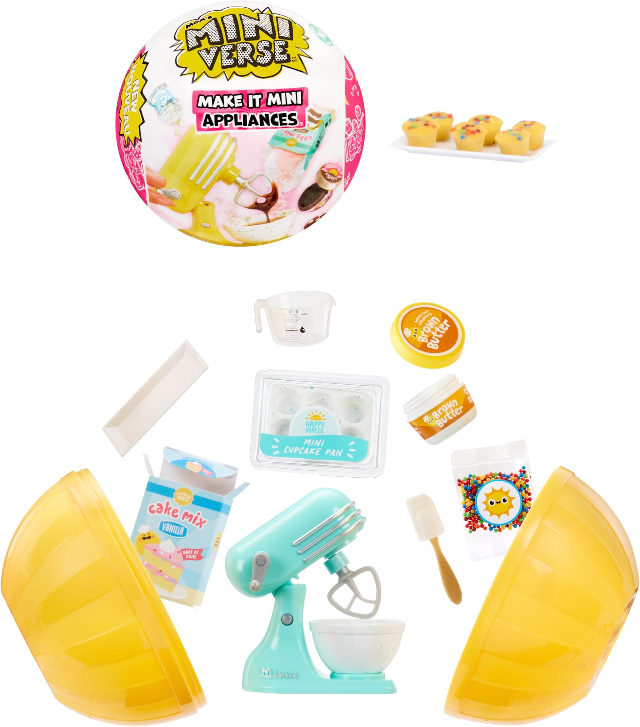 MGA’s Miniverse Make It Mini Appliances Series 2 - Mini Collectibles, Mystery Blind Packaging, DIY, Crafts, Resin Play, Kitchen Replica Food, for Collectors & Children Ages 8+, NOT EDIBLE