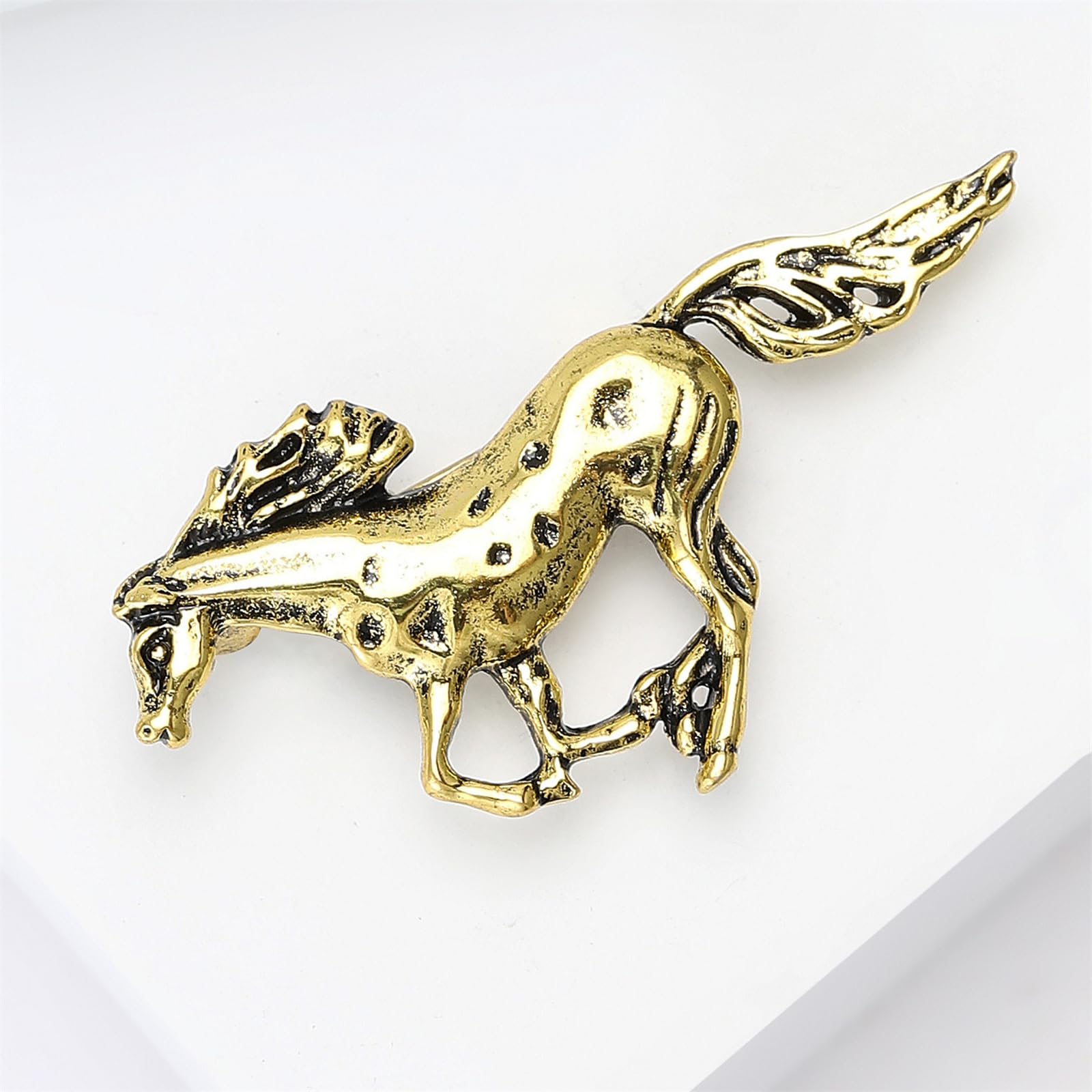 coadipress Broche de caballo para hombres y mujeres, lindo Mustang para correr, carreras de caballos, regalo ecuestre, sombrero, chaqueta, mochila, accesorio de joyería occidental