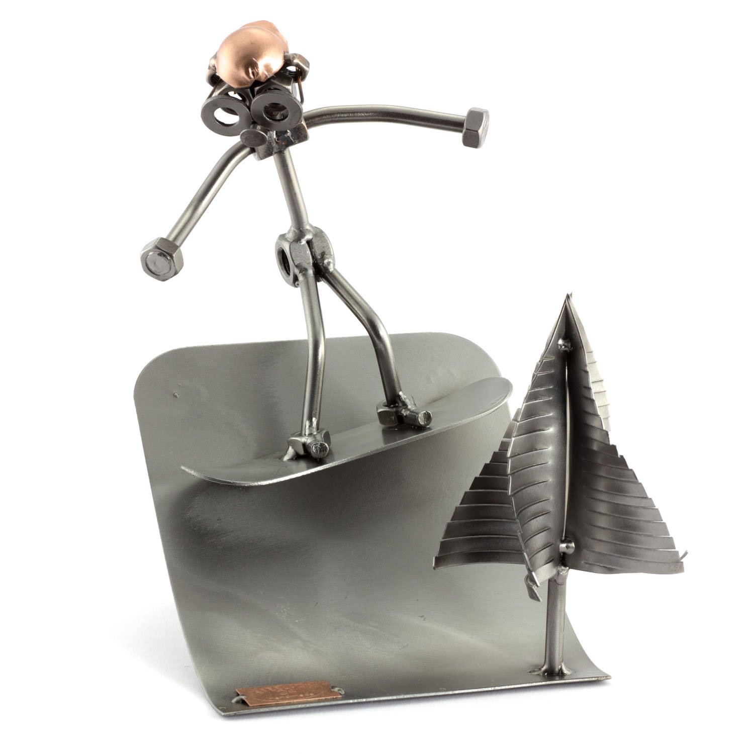 Steelman24 I Nuts and bolts sculpture SNOWBOARD I Handmade ornaments I Made in Germany I I Metal figurine