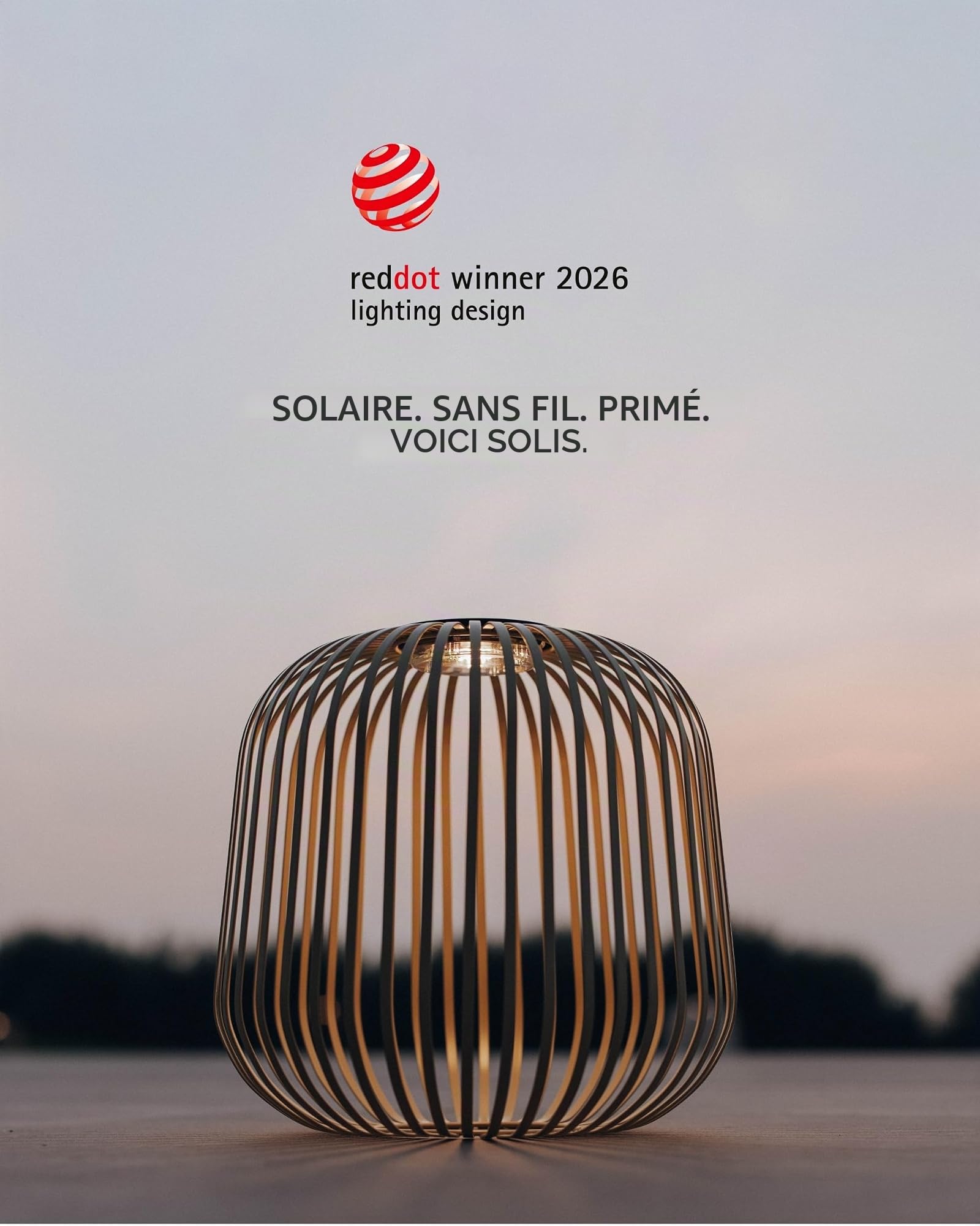 LUUK Studio Module solaire d’extérieur avec longue durée d’éclairage, IP65, lampe de table sans fil rechargeable via USB-C et solaire, lumière blanc chaud, style bohème pour balcon et terrasse