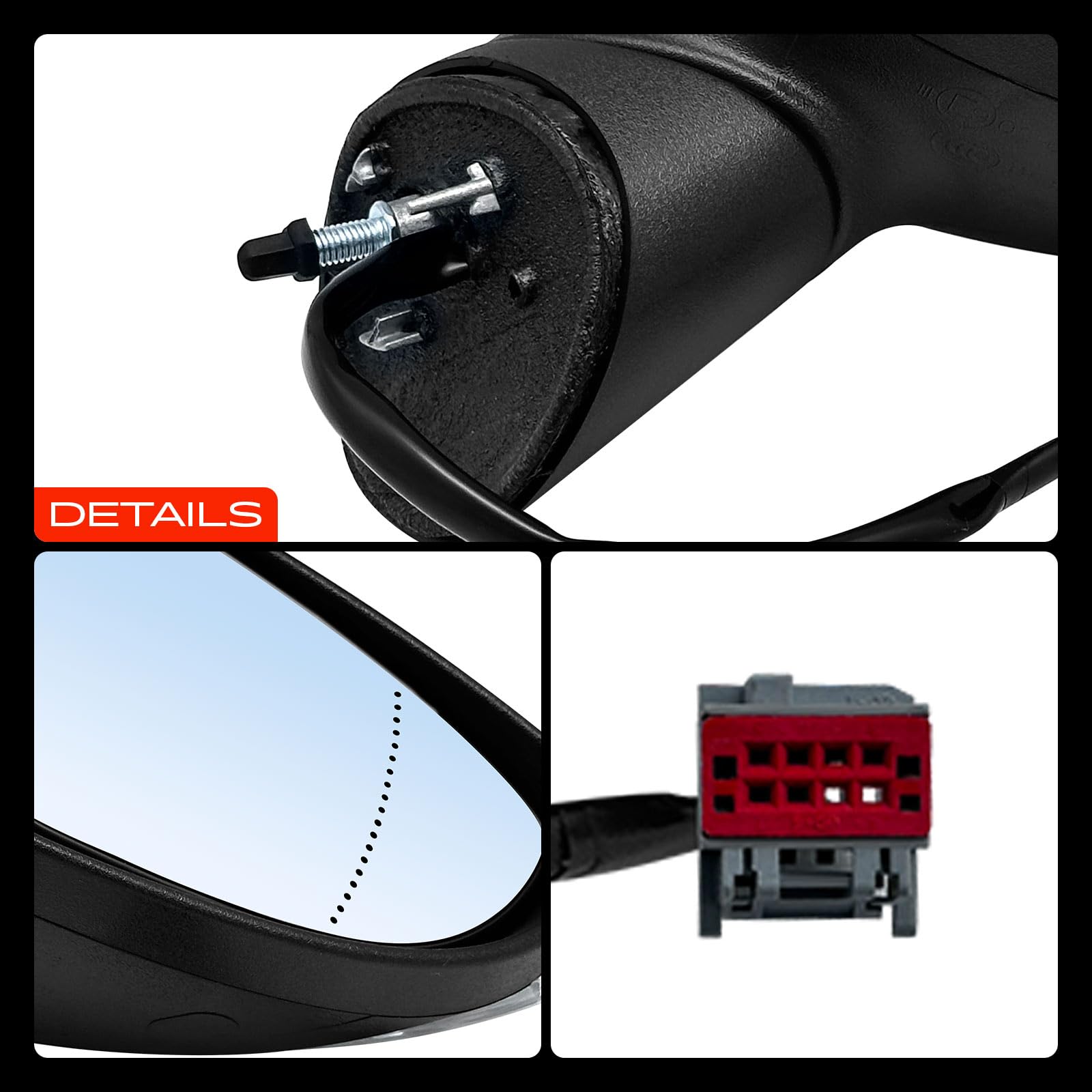 Frankberg Specchietto retrovisore esterno elettrico destro 6 Poli 1633085 | Riscaldato, &-Luce lampeggiante; Compatibile con: Fiesta VI CB1 CCN