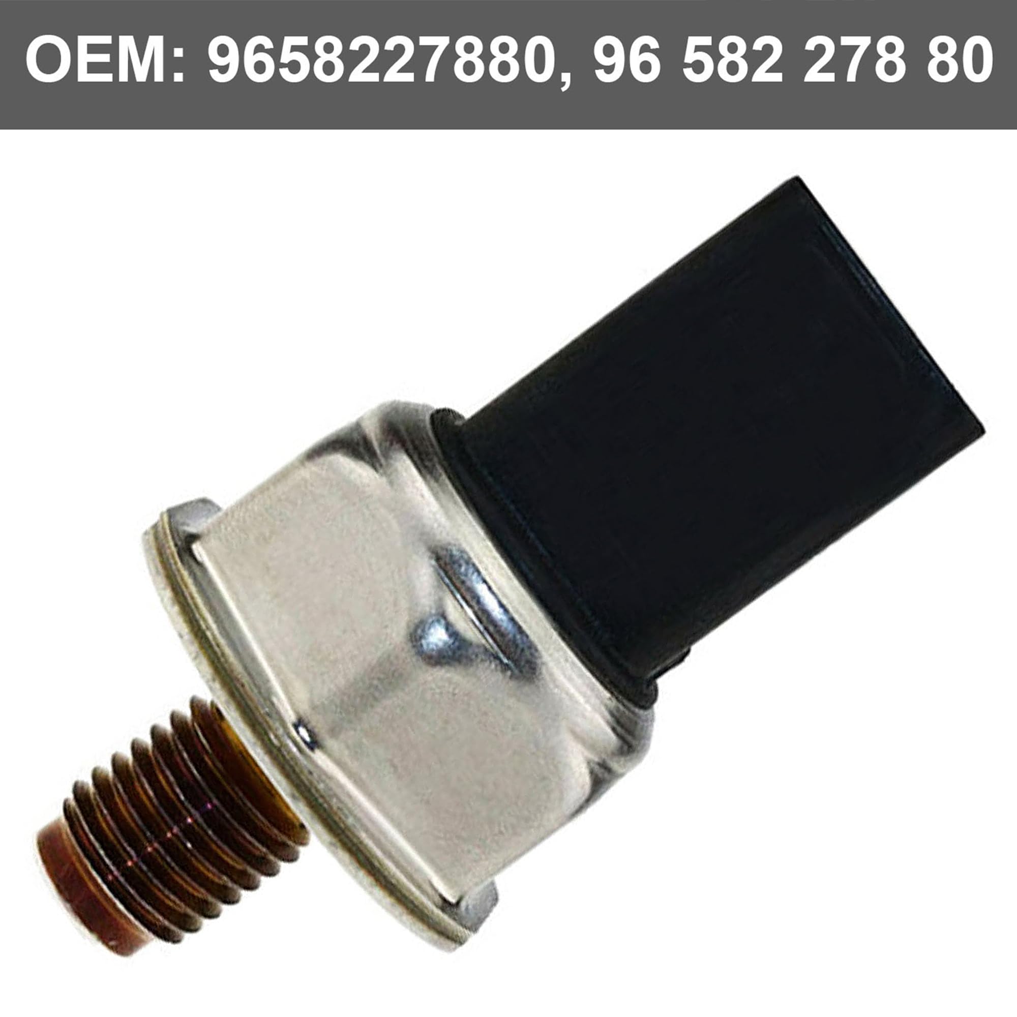 Capteur Pression Carburant 1.6 hdi 1.4 hdi 9658227880 pour 107 206 207 307 308 Berlingo C1 C2 C3 C4 Nemo 1920GW Fuel Rail Pressure Sensor