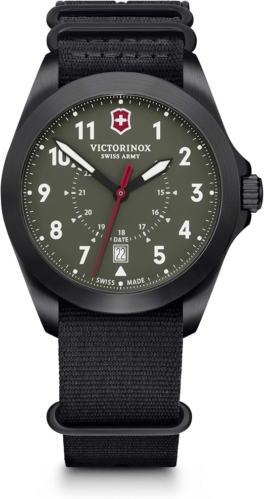 Victorinox Heritage Watch with Green Dial and Black Nylon Strap Amazon.ca Clothing, Shoes