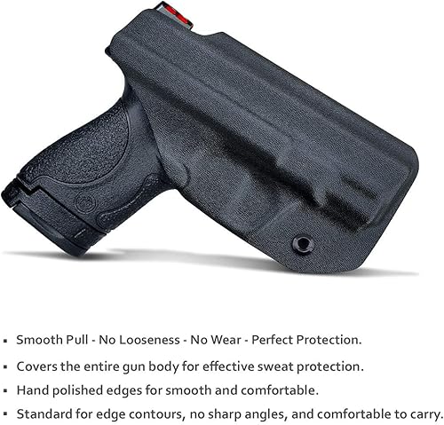 Miniatura 2 de Funda M&P Shield de 0.354 in IWB Kydex Holster Ajuste Smith & Wesson M&P Shield Plus  M2.0  M1.0.000-0.354 in.40 S&W 3.1 pulgadas pistola de barril