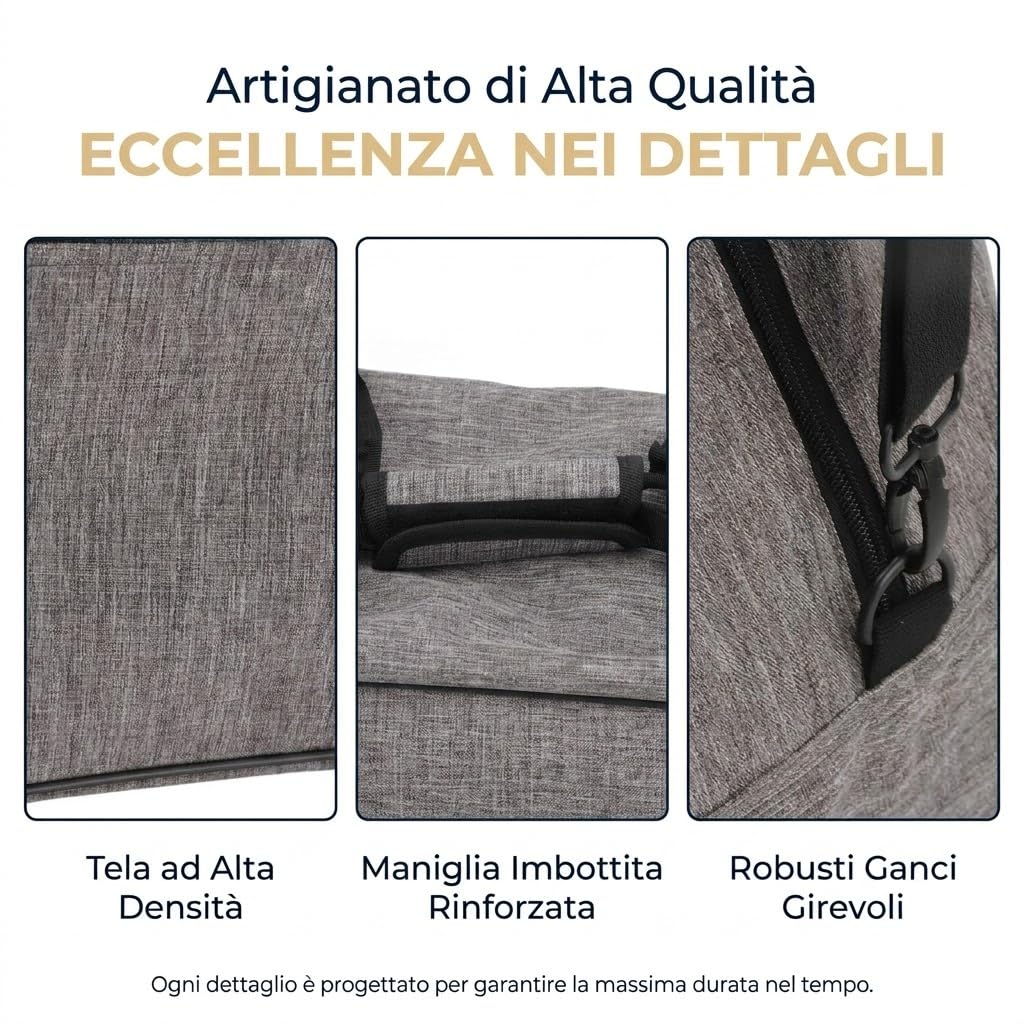 Borsa per Macchina da Cucire, Custodia Grande Capacit con Tasche Multiple e Fascia per Trolley, Borsa da Cucito Portatile per Viaggio e Accessori