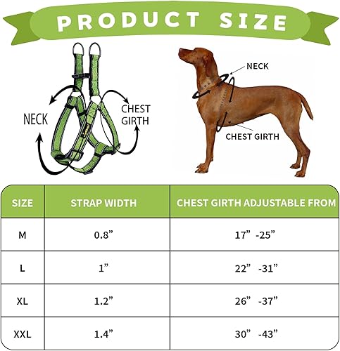Miniatura 5 de Arnés para perro, arnés sin tirones con reflectante ajustable, evita que las mascotas se tiren y se asfixien en los paseos, arnés para perros