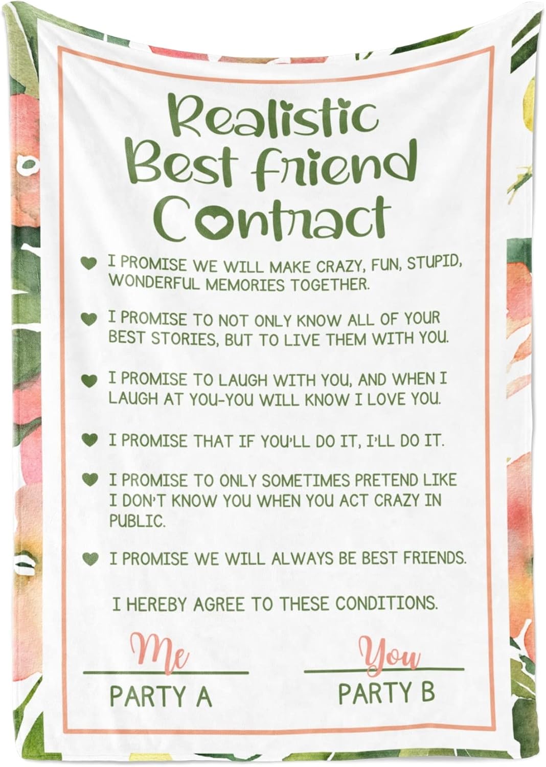 InnoBeta Gifts for Best Friend, Throw Blanket for Bestie