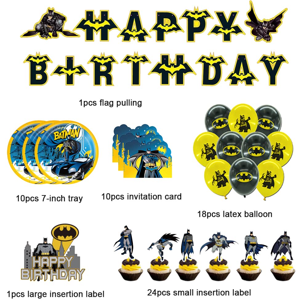 Batman Party Labels Pair Of Vintage Batman Strips Plastic Adhesive