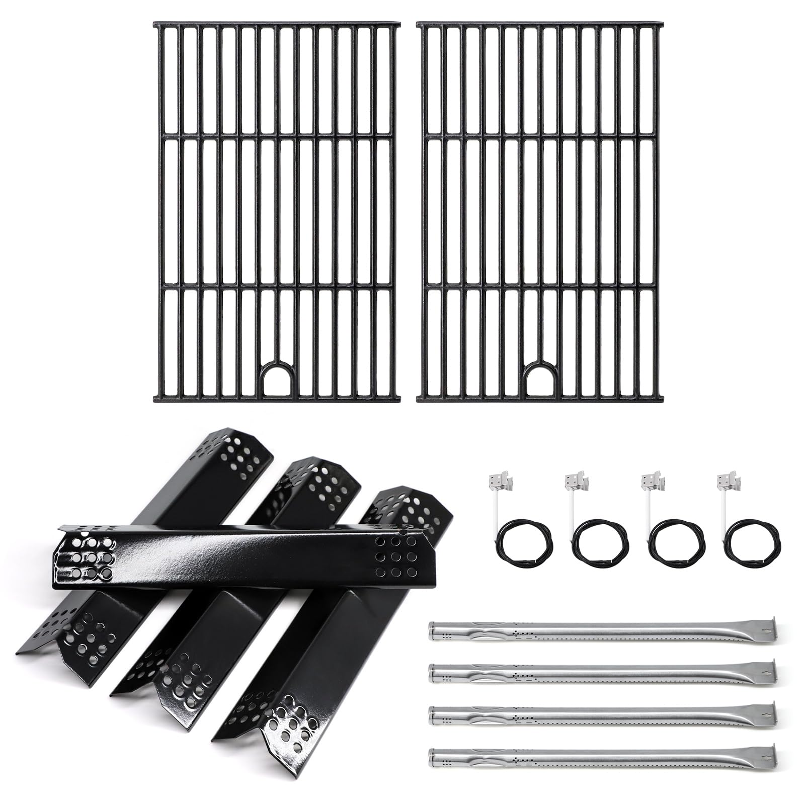 Replacement Parts for Nexgrill 720-0925P 720-0925 4 Burner Gas Grill, Replacement for Nexgrill 720-0925P Flame Tamer &amp; Burners &amp; Igniter &amp; Grate
