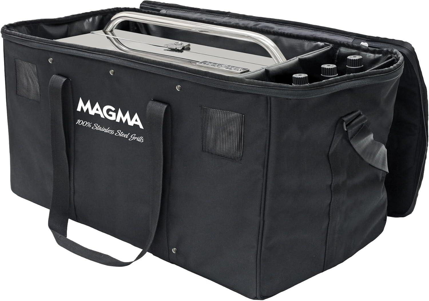 MAGMA A10-1292 Padded Grill & Accessory Carrying/Storage Case 12" x 18" Grill Bag Marine BBQ Travel Case Protective Grill Storage