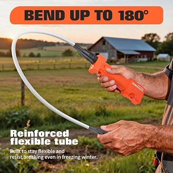 Cattle Prod, Rechargeable Electric Livestock Prod with LED Light, Waterproof Animal Prod for Farm Ranch Herding and Livestock Management - 2026 Upgraded