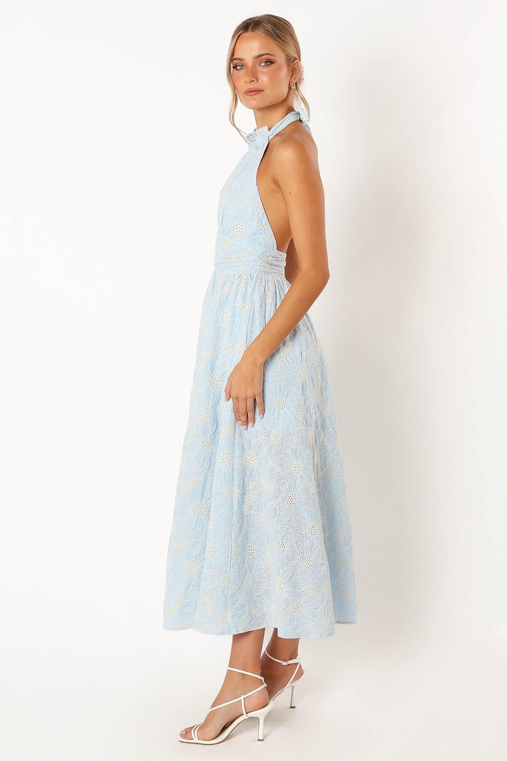 Petal & Pup Women's Taila Halterneck Midi Dress