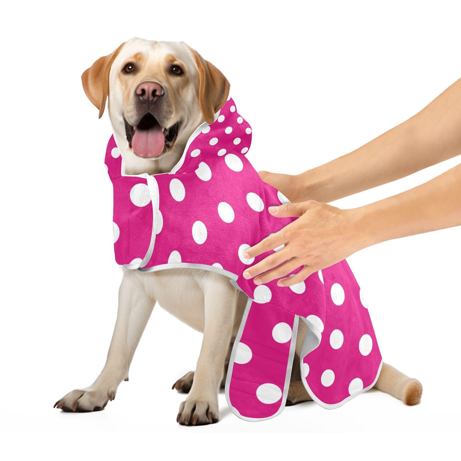 Serviette-peignoir Personnalisable Pour Chien/chat - Super Absorbante Et Douce - Tailles S/M/L - Broderie Texte Possible