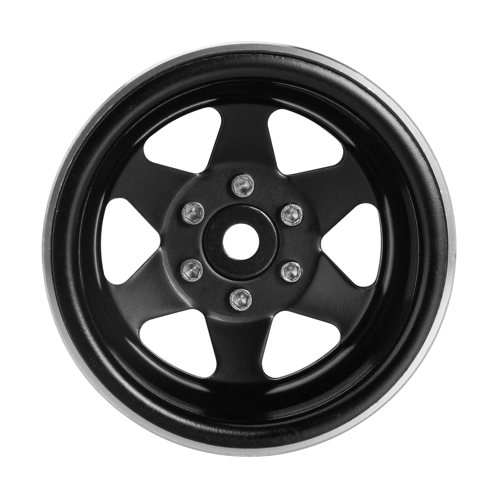 INJORA 1.9 Beadlock Roue Bord Décalage -8.9mm Métal Deep Dish Hub pour 1/10 RC Crawler Car TRX4 Axial SCX10 90046 UTB18,Noir