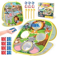 Qizebaby Baby Toys 1-3 Years Old 2 in 1 Bean Bag Toss Game Toys for Kids Outdoor Toys Early Motor Skills Educational Toys for Boys and Girls Toys Sports Toys Gift for 1 Year Old 2 Years 3 Years Old