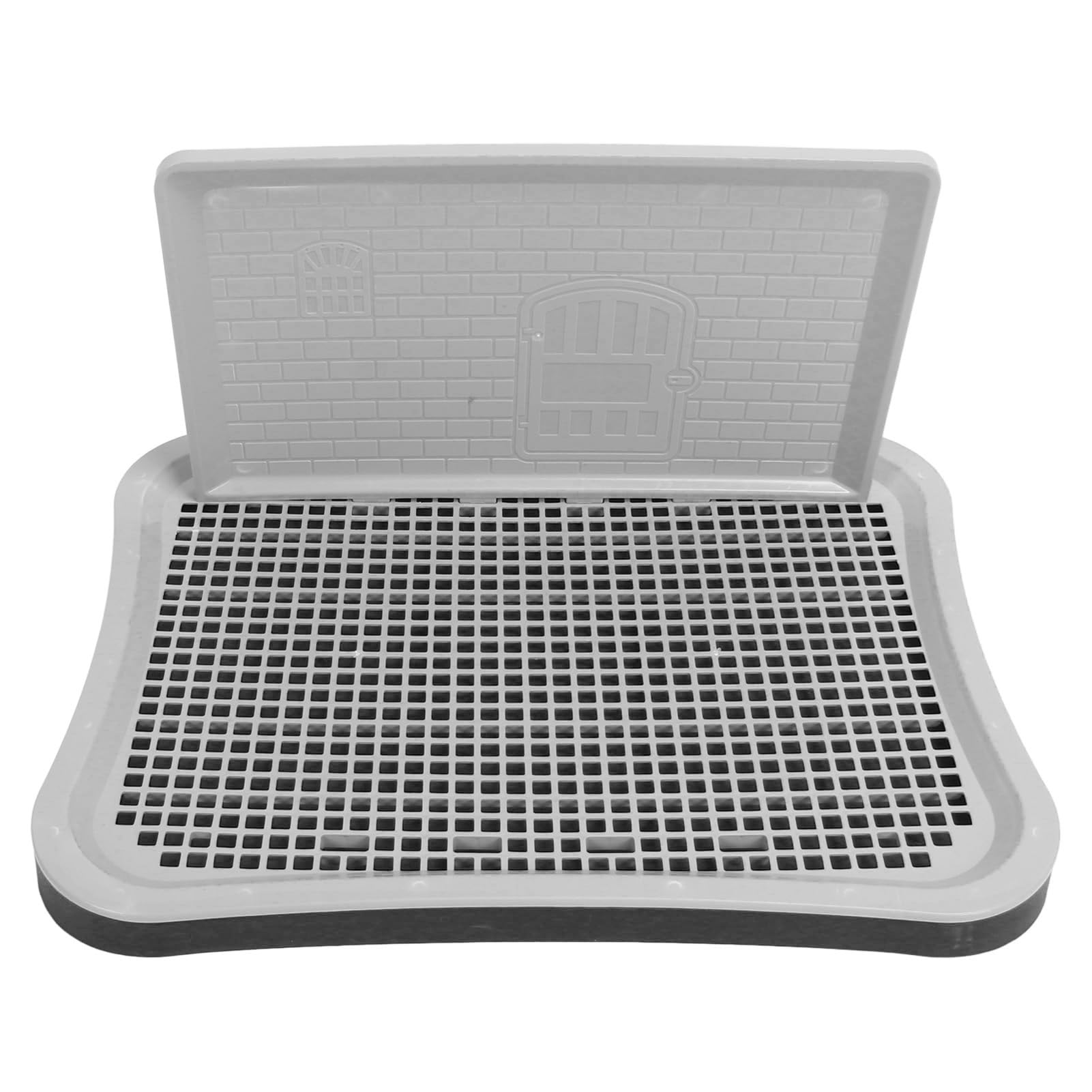 HEEPDD Pot de Toilette pour Chien avec Paroi Anti-éclaboussures Amovible pour Animal Domestique - Toilette D'entraînement en Maille pour Chien - Support Portable pour Coussinets de Pipi
