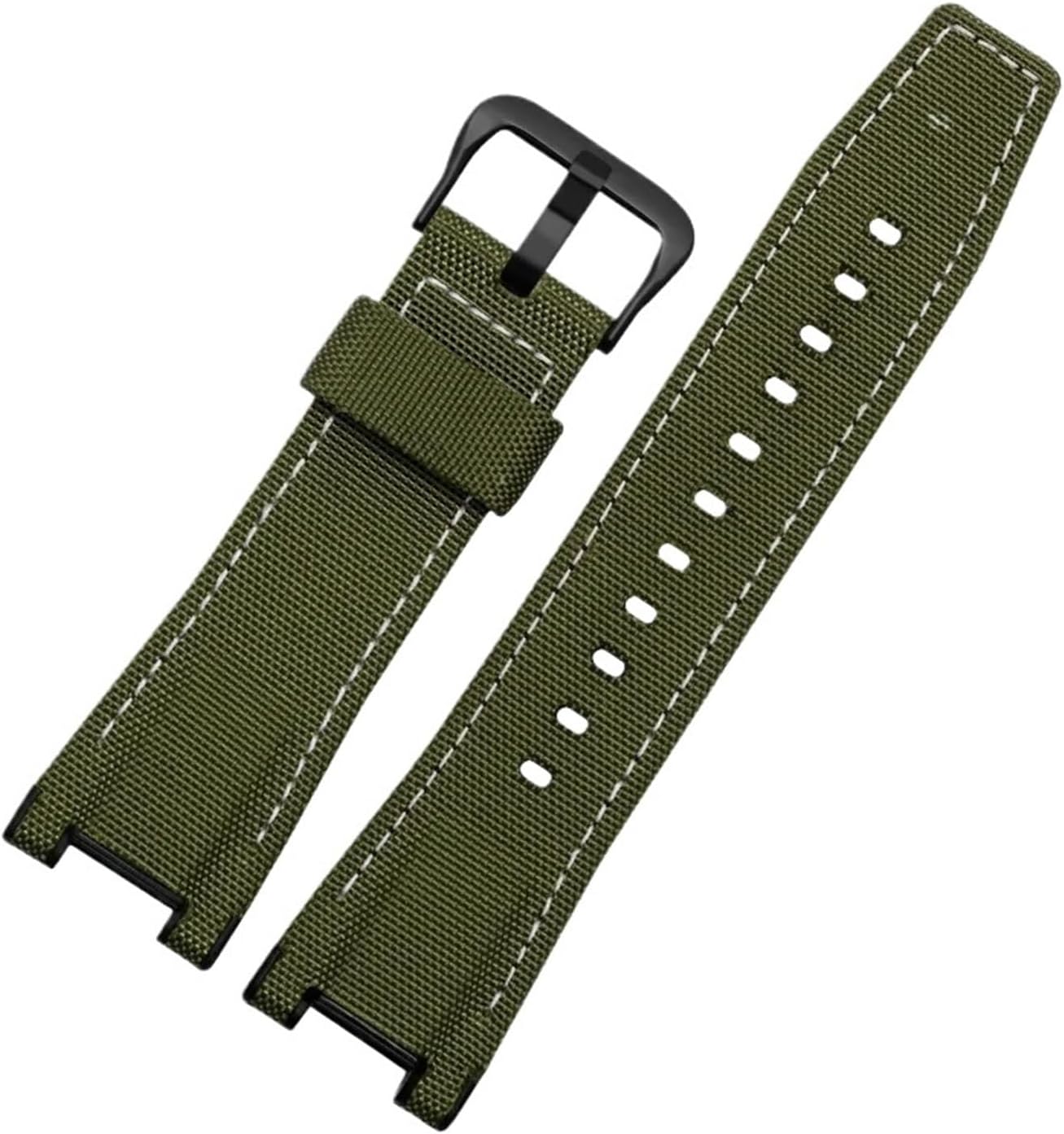 Compatible With G-SHOCK GST-W120L S130L S310 B100 Leather Nylon Canvas Watch Strap Black Brown Yellow Men Watchband