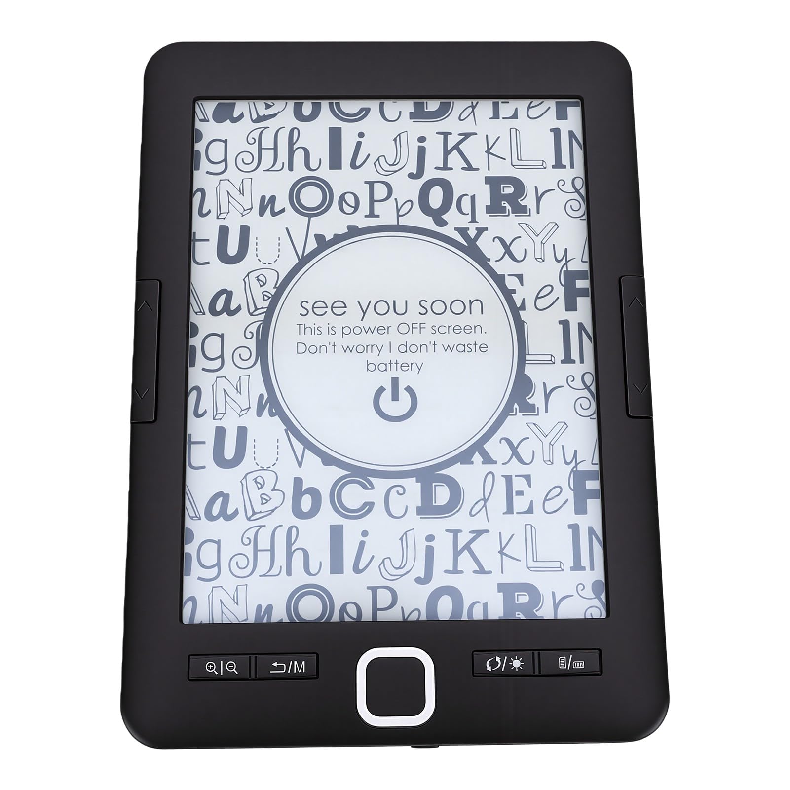 Fockety Lettore Di Ebook Da 6 Pollici Con Schermo A Inchiostro Elettronico, Memoria Integrata Da 16 Gb, Luce Frontale A Luminosità Regolabile E Strumenti Di Annotazione; Dispositivo