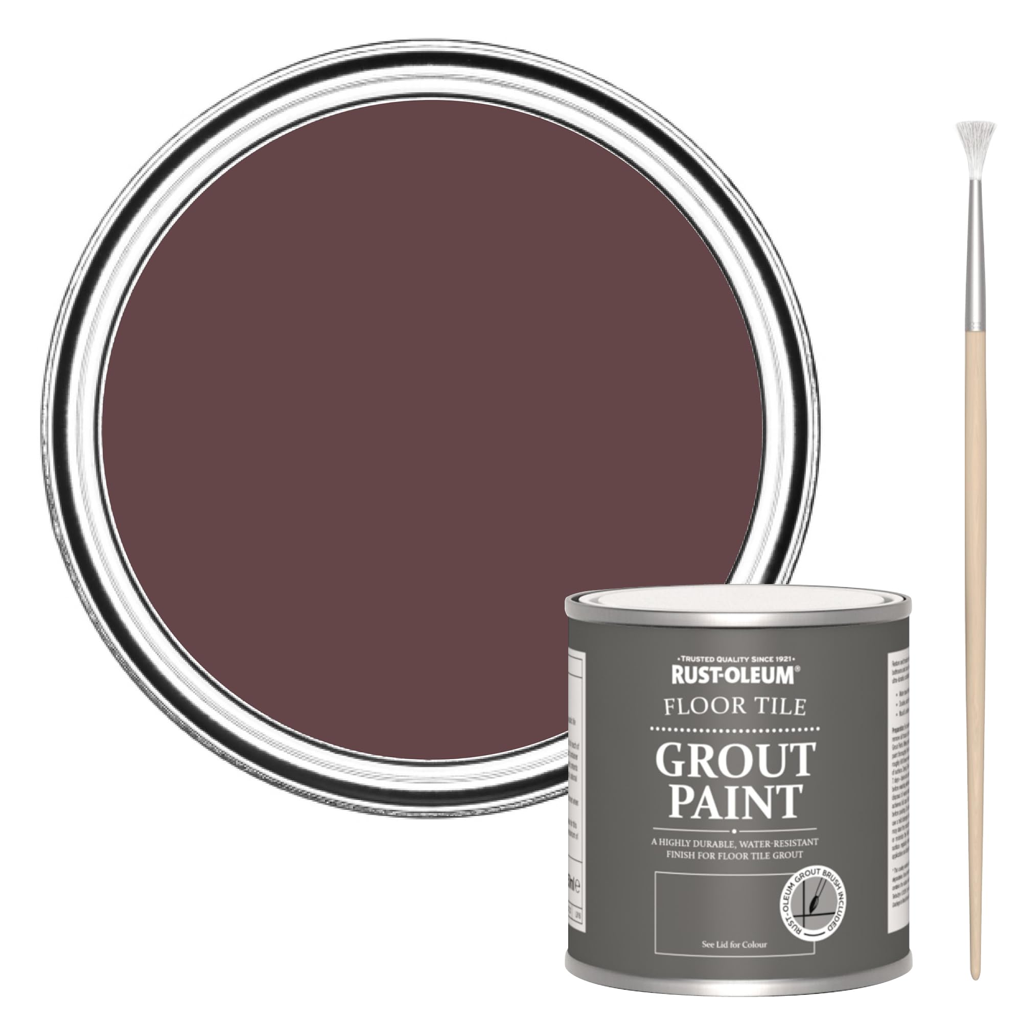 Rust-Oleum Purple Floor Tile Grout Paint - Mulberry Street 250ml